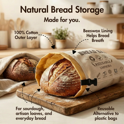 Umphora 100% Cotton - Beeswax Bread Bags