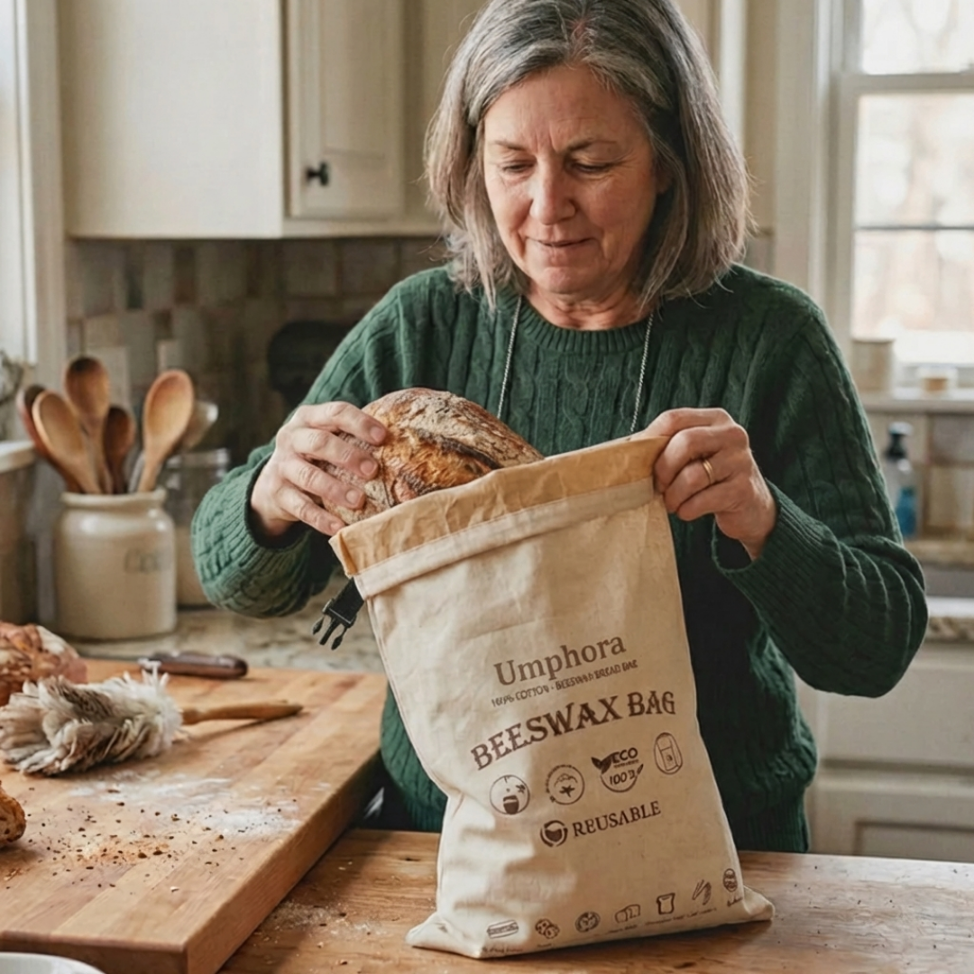 Umphora 100% Cotton - Beeswax Bread Bags