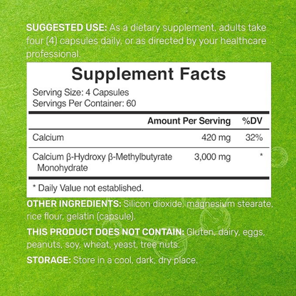 Pure HMB Capsules - 3000mg