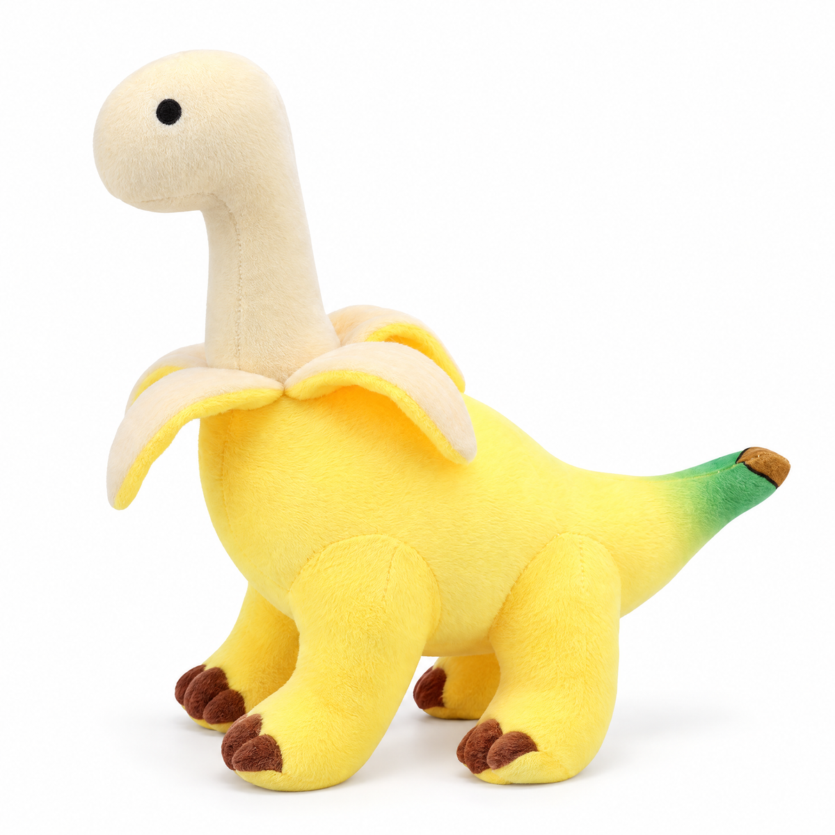 Cute Banana Brontosaurus Design Plush Toy